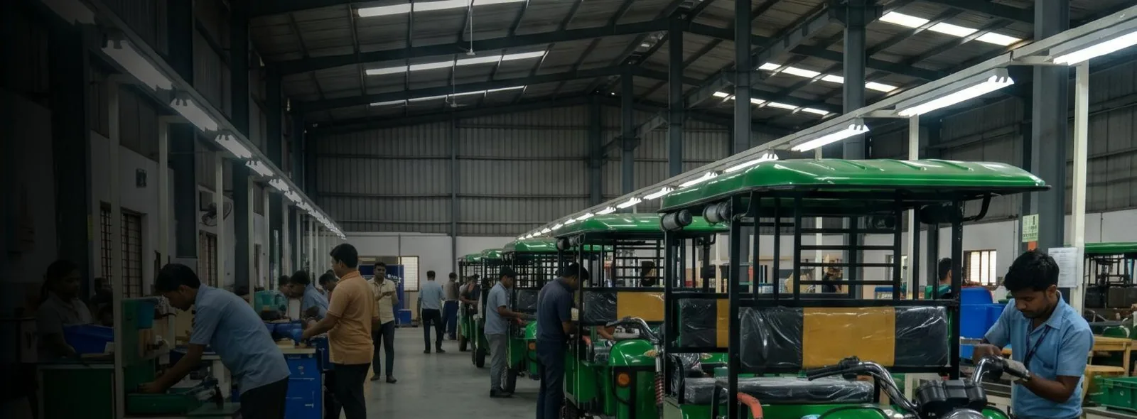 City Cab assembly line in Lucknow